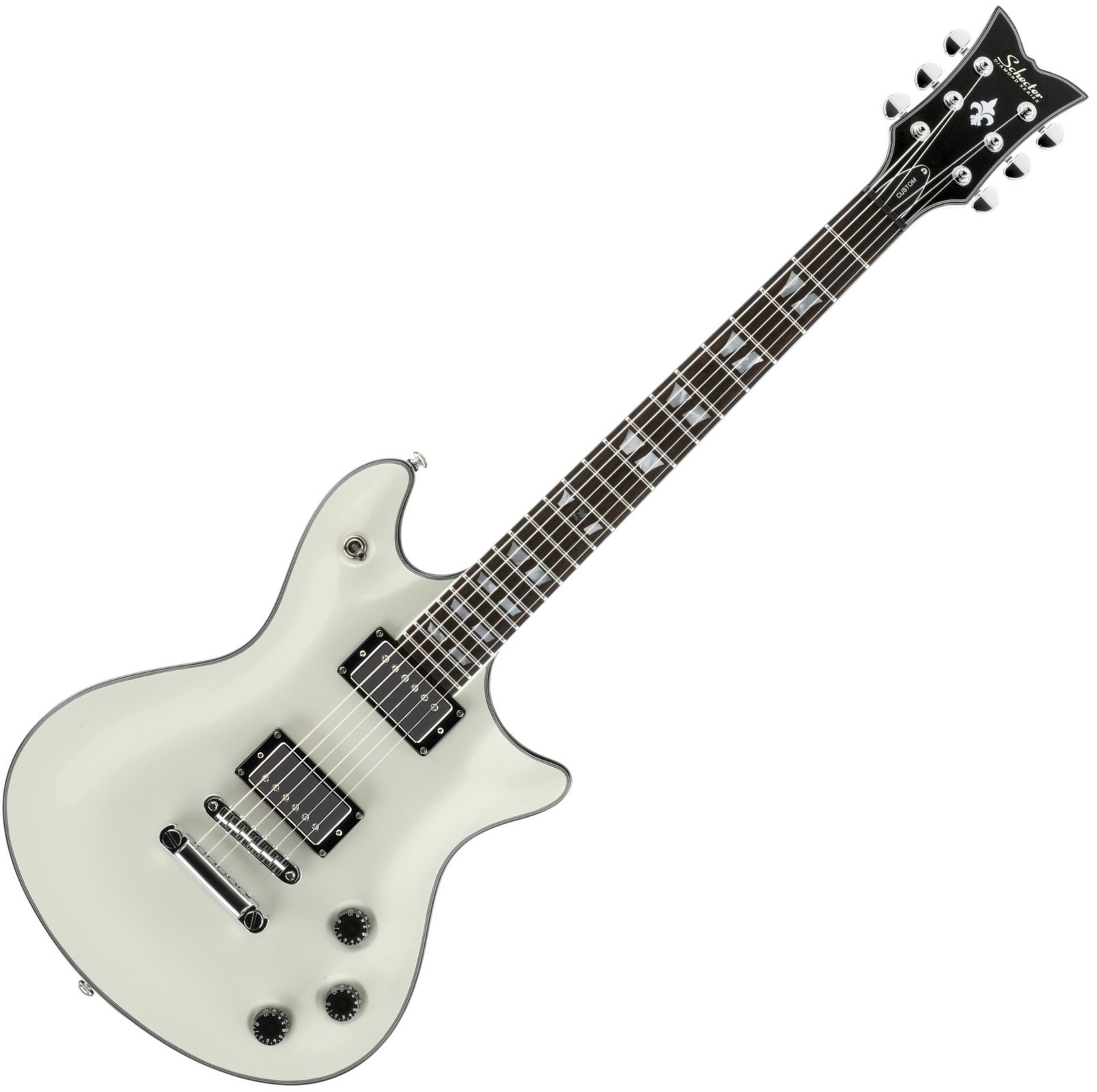 Electric guitar Schecter Tempest Custom White