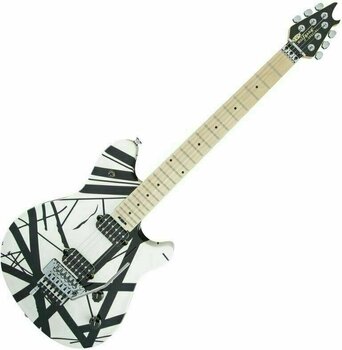 Elektrische gitaar EVH Wolfgang Special MN Black and White Stripes - 1