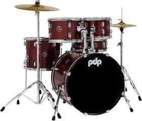 Akustická bicia sada PDP by DW CENTERstage 20'' Ruby Red Sparkle Akustická bicia sada