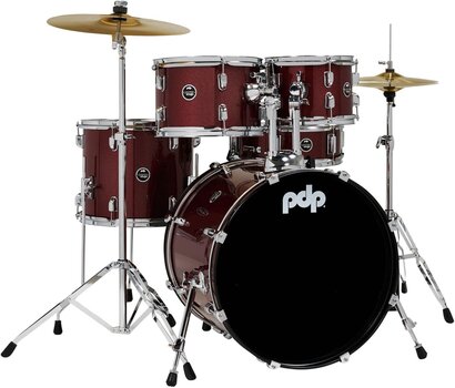 Akustická bicia sada PDP by DW CENTERstage 20'' Ruby Red Sparkle Akustická bicia sada - 1