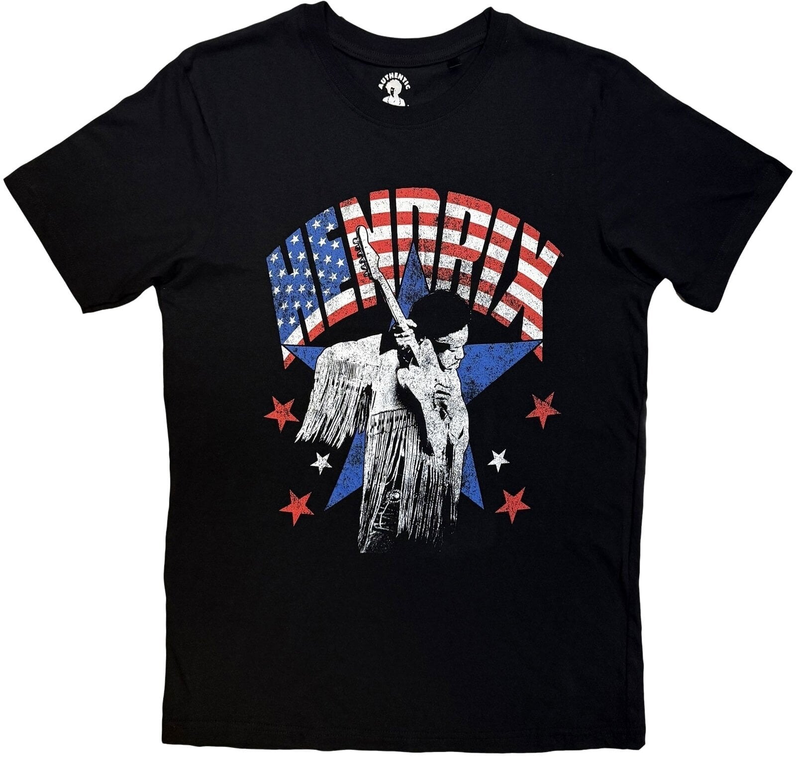 Shirt Jimi Hendrix Flag Black L Shirt