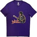 Jimi Hendrix Halloween Morado L Camiseta de manga corta