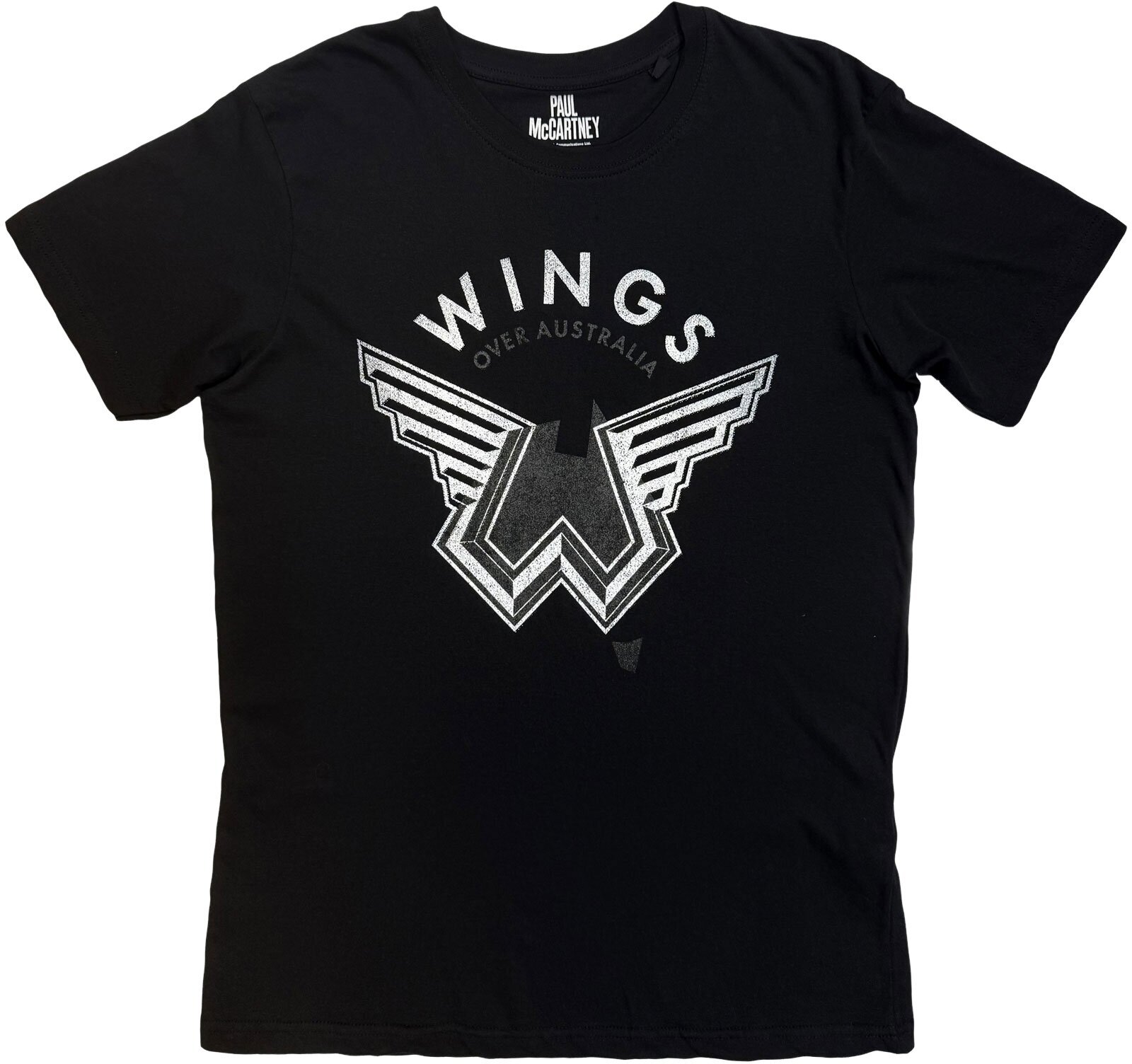 T-Shirt Paul McCartney Wings Over Australia (Back Print) Black L T-Shirt