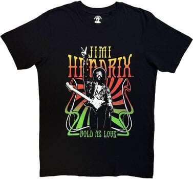 Skjorte Jimi Hendrix Bold As Love Black M Skjorte - 1
