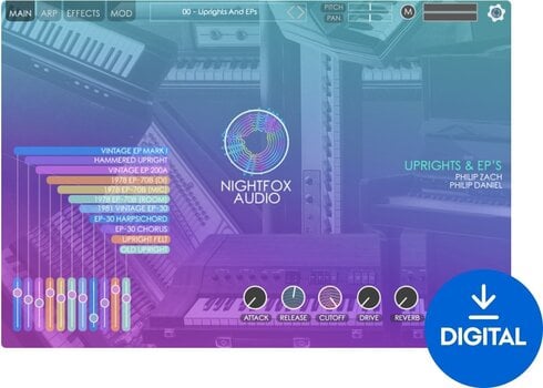 Studiový softwarový Plug-In efekt Nightfox Audio Uprights and EPs (Digitální produkt) - 1