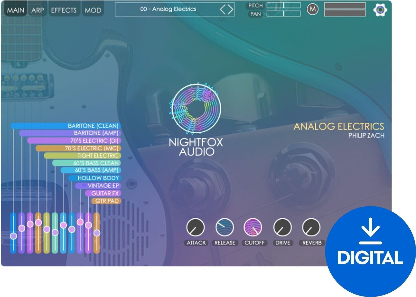 VST Instrument Nightfox Audio Analog Electrics (Digitales Produkt)