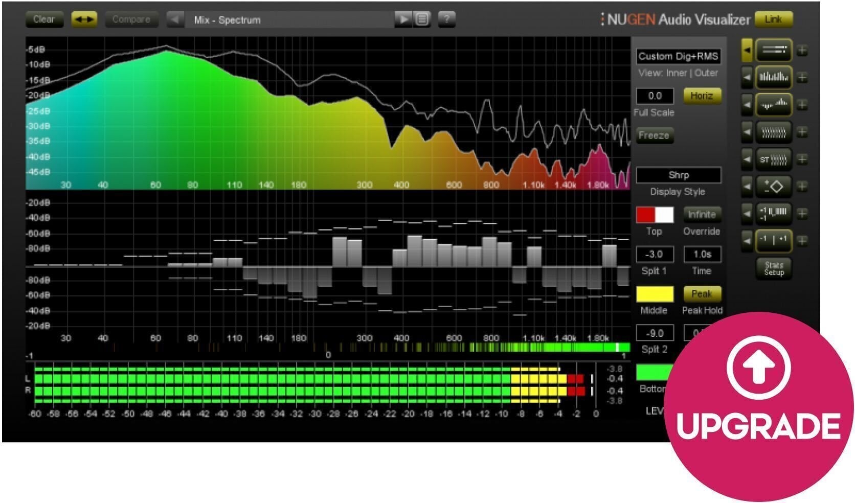 Studiový softwarový Plug-In efekt Nugen Audio Visualizer 2 UPG (Digitální produkt)