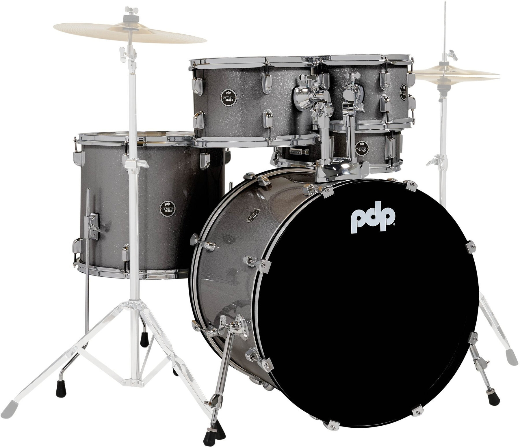 Akoestisch drumstel PDP by DW CENTERstage 22'' Silver Sparkle Akoestisch drumstel