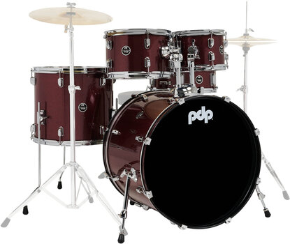 Akustická bicí sada PDP by DW CENTERstage 22'' Ruby Red Spark Akustická bicí sada - 1