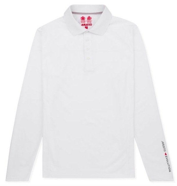 Camisa Musto Evolution Sunblock LS Polo Camisa White L