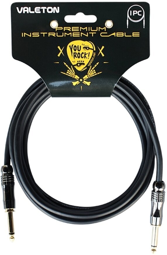 Instrumentkabel Valeton Premium Instrument Cable 3 m Straight - Straight Instrumentkabel