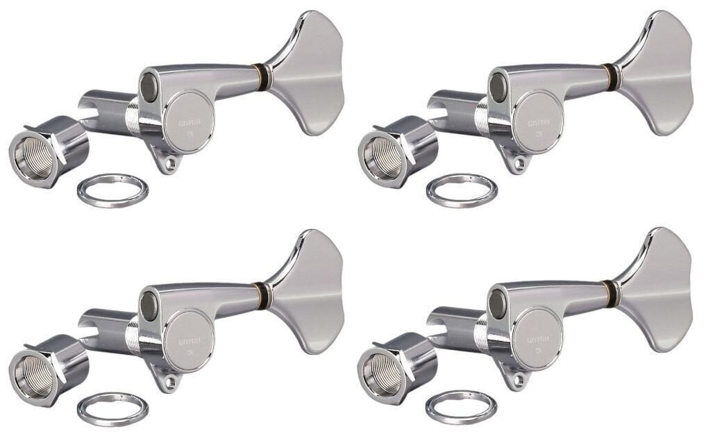 Clavijeros para bajos Gotoh GB707-4 C L Chrome Clavijeros para bajos