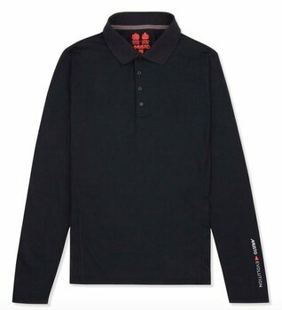 T-Shirt Musto Evolution Sunblock LS Polo T-Shirt Black L - 1