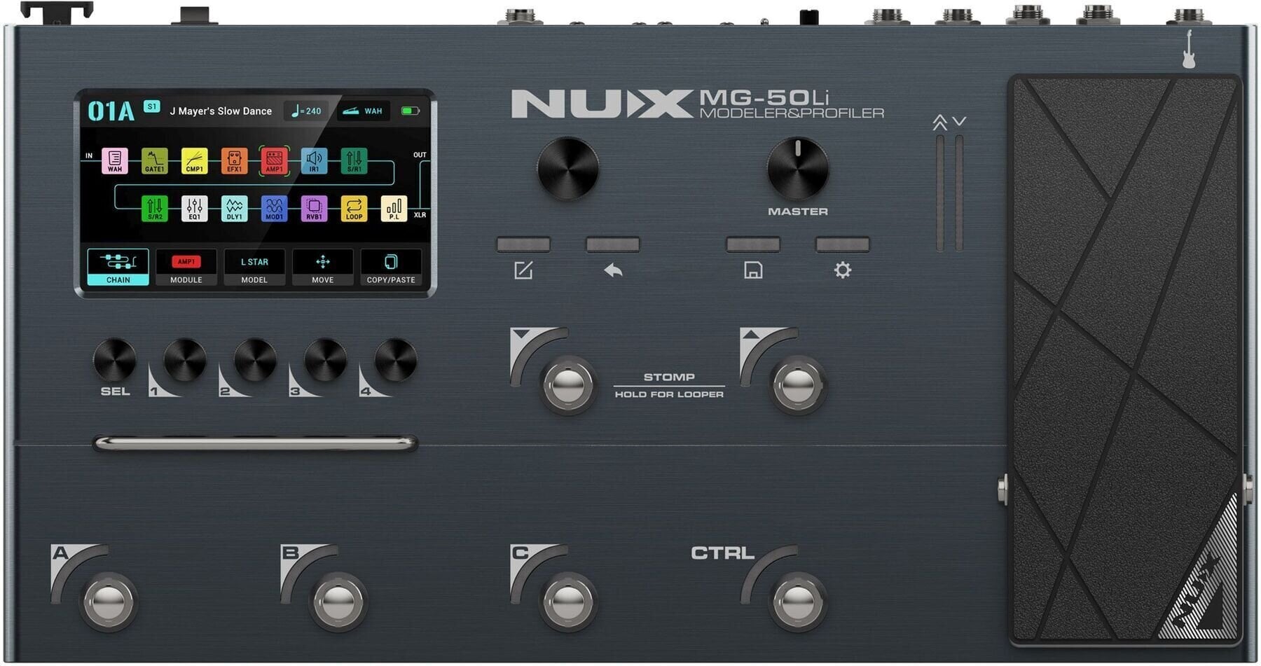 Gitarski multiefekt Nux MG-50li Dark Blue Gitarski multiefekt