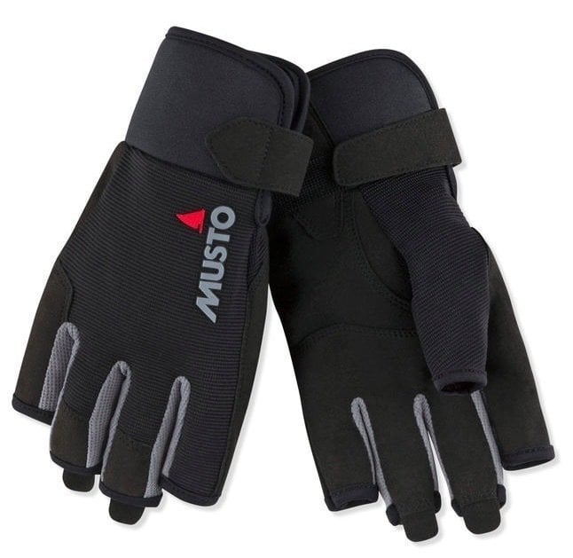 Jachtárske rukavice Musto Essential Sailing Short Finger Glove Black XXL