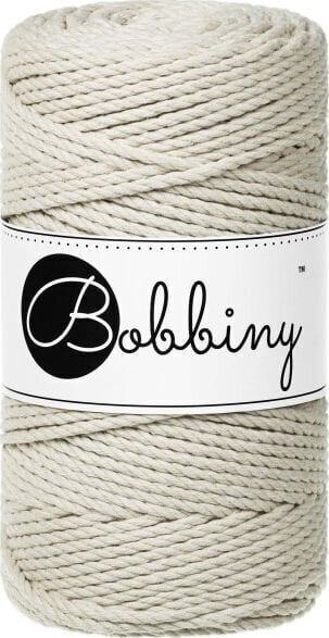 Cable Bobbiny 3PLY Macramé Rope 3 mm 100 m Cashmere Beige Cable