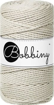 Cable Bobbiny 3PLY Macramé Rope 3 mm 100 m Cashmere Beige Cable - 1