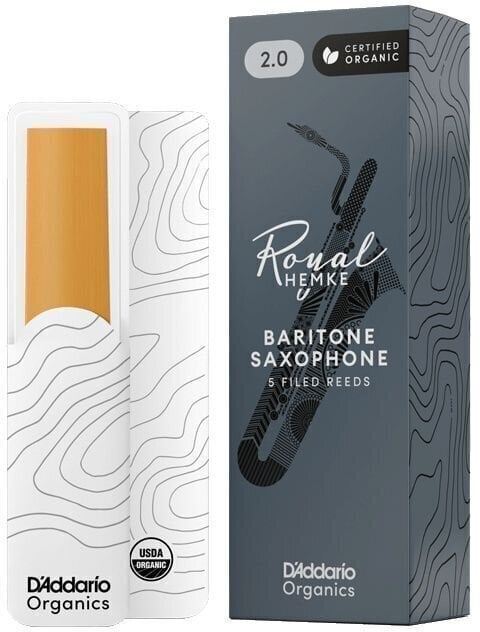 Baryton saxofon reed Rico Frederick L. Hemke 4.0 5 Pack Baryton saxofon reed