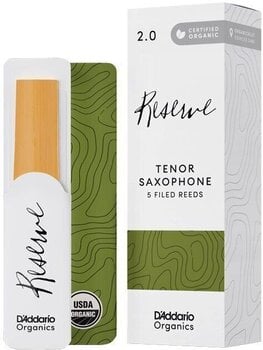 Тръстикова пластинка за тенор саксофон Rico Organic Reserve 2.5 5-pack Тръстикова пластинка за тенор саксофон - 1