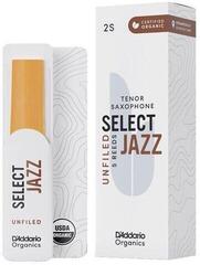 Jezičak za tenor saksofon Rico Organic Select Jazz Unfiled 4 Soft 5-pack Jezičak za tenor saksofon