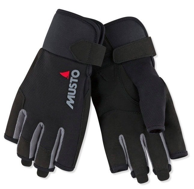 Jachtárske rukavice Musto Essential Sailing Short Finger Glove Black XL