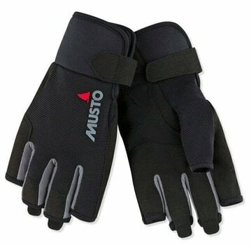 Jachtárske rukavice Musto Essential Sailing Short Finger Glove Black XL - 1