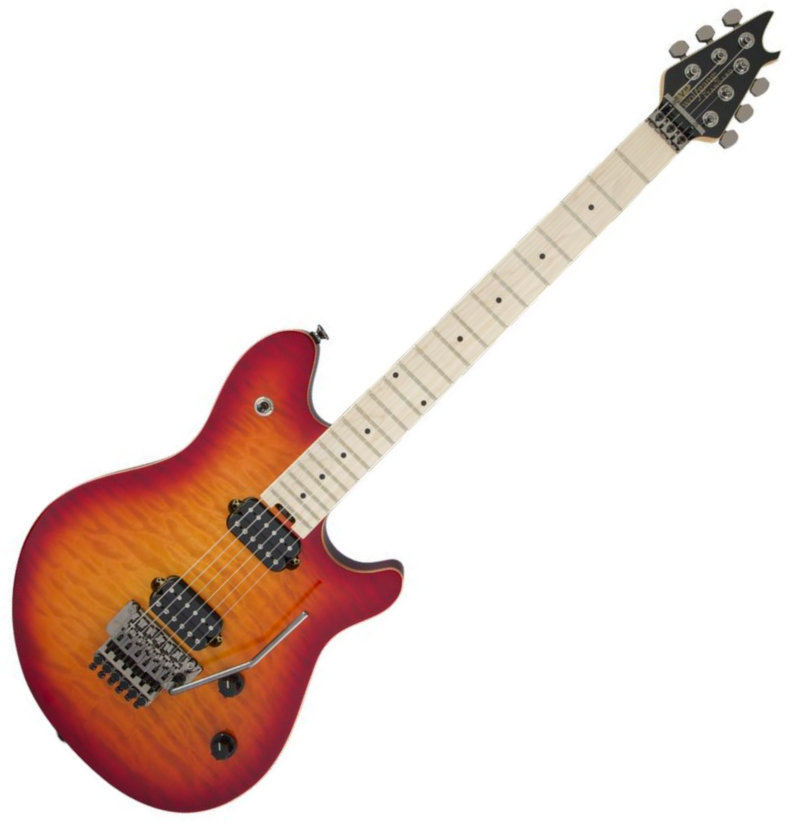 Guitare électrique EVH Wolfgang WG Standard QM MN Cherry Sunburst