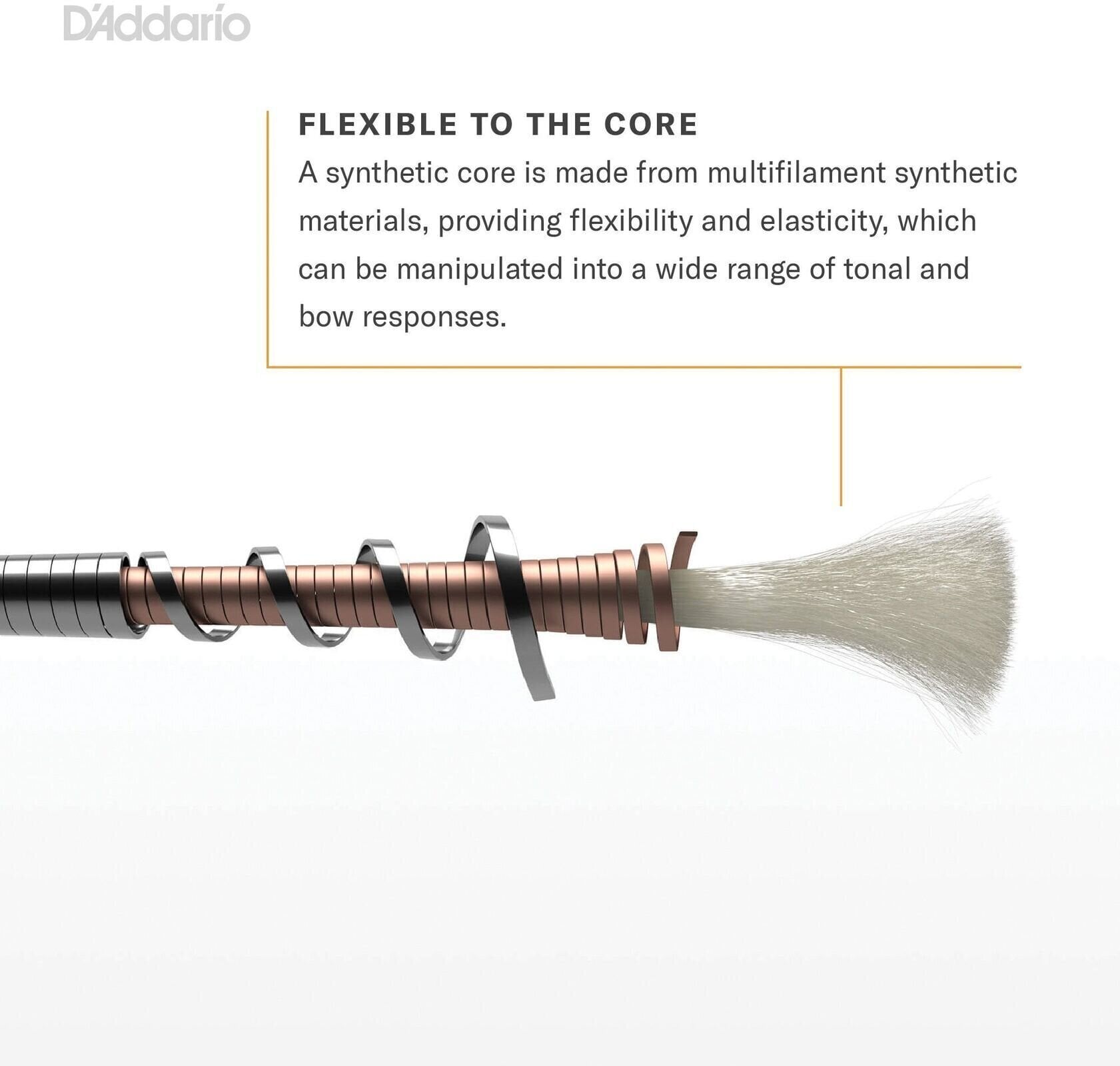 Hegedű húr D'Addario DZ313S 4/4M Hegedű húr