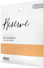 Palheta para clarinete Rico Organic Reserve Evolution 2.5 3-Pack Palheta para clarinete
