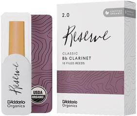 Palheta para clarinete Rico Organic Reserve Classic 3.0 10-pack Palheta para clarinete