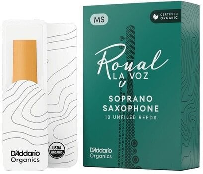 Тръстикова пластинка за сопрано саксофон Rico Royal La Voz Medium Hard 10-Pack Тръстикова пластинка за сопрано саксофон - 1