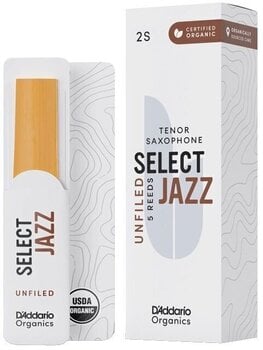 Ancie pentru saxofon tenor Rico Organic Select Jazz Unfiled 4 Medium 5-pack Ancie pentru saxofon tenor - 1