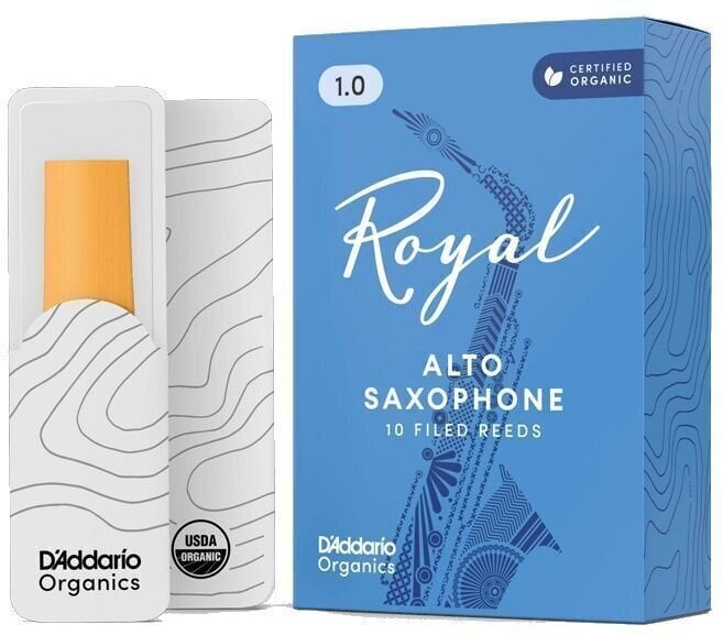 Jezičak za alt saksofon Rico Royal Organic 1 10-pack Jezičak za alt saksofon