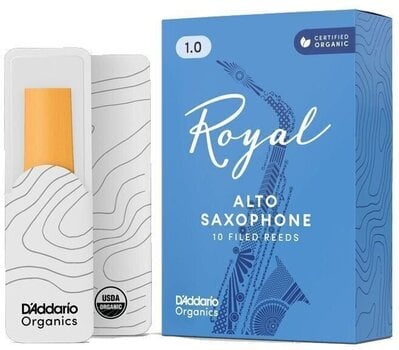 Jezičak za alt saksofon Rico Royal Organic 1 10-pack Jezičak za alt saksofon - 1