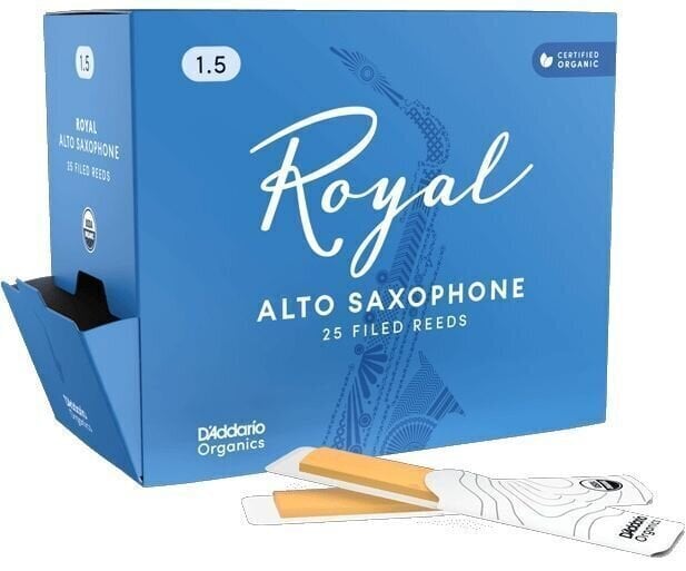Blatt für Alt Saxophon Rico Royal Organic 2.0 25-Count Blatt für Alt Saxophon