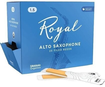 Blatt für Alt Saxophon Rico Royal Organic 2.0 25-Count Blatt für Alt Saxophon - 1