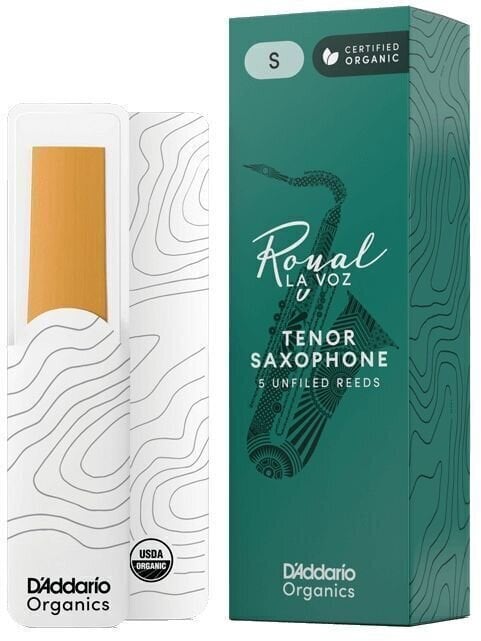 Jezičak za tenor saksofon Rico Royal La Voz Medium Hard 5-Pack Jezičak za tenor saksofon