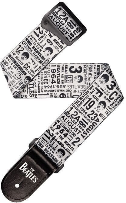 Tekstilni kaiš za gitaru D'Addario 50BTL13 Beatles 1964 US Tour Ticket Stubs Tekstilni kaiš za gitaru