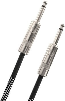 Cable de instrumento D'Addario PW-BG-20BG Custom Series Braided Grey Cable de instrumento - 1