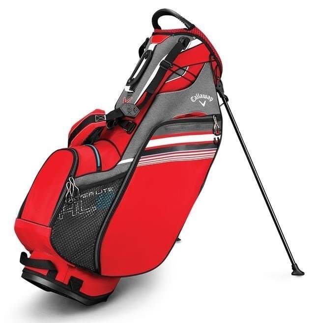 Чантa за голф Callaway Hyper Lite 3 Red/Titanium/White Stand Bag 2019