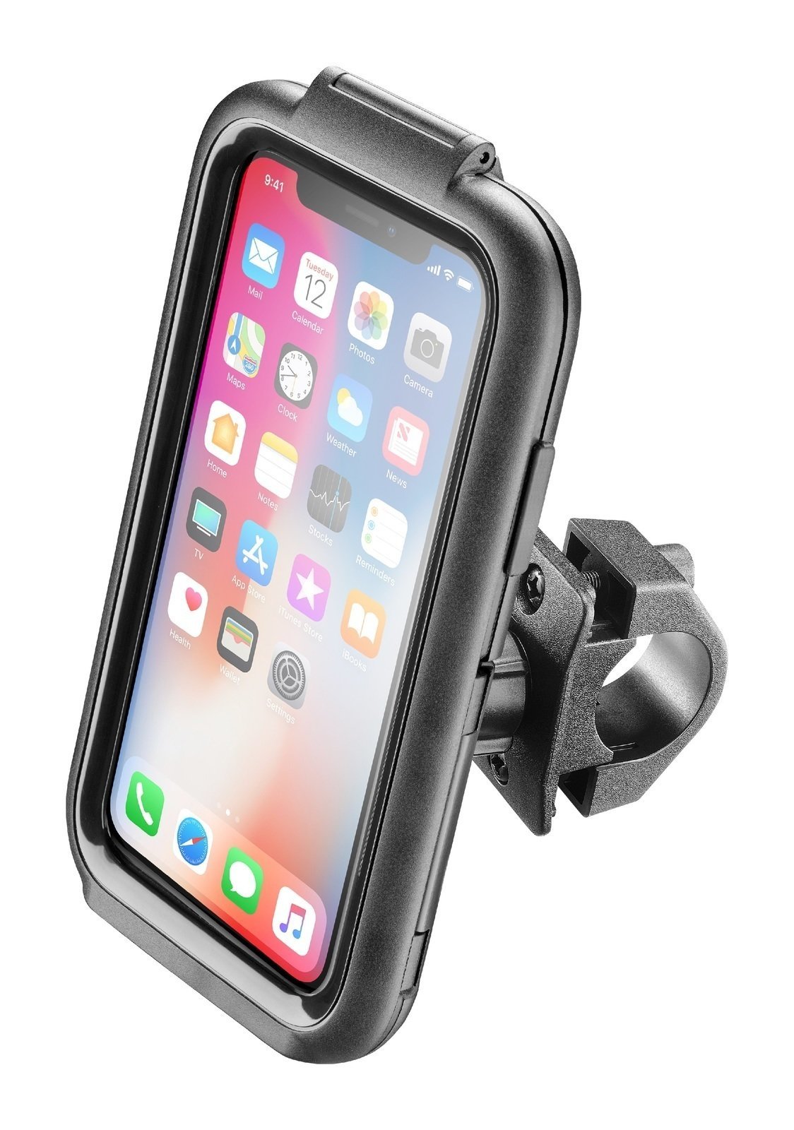 Moottoripyörän pidike / kotelo Interphone Icase Holder For Iphone X Moottoripyörän pidike / kotelo