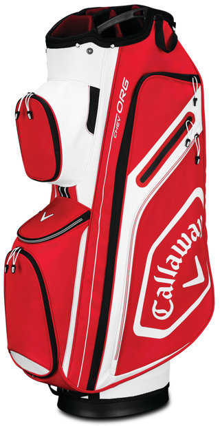 Golftas Callaway Chev Org Red/White/Black Cart Bag 2019