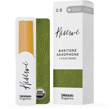 Palheta para saxofone barítono Rico Organic Reserve 3.0 Plus 5-Pack Palheta para saxofone barítono - 1