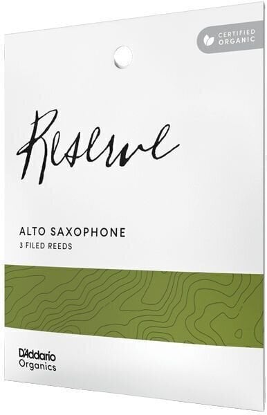 Caña de Saxofón Alto Rico Organic Reserve 3.0 Plus 3-Pack Caña de Saxofón Alto
