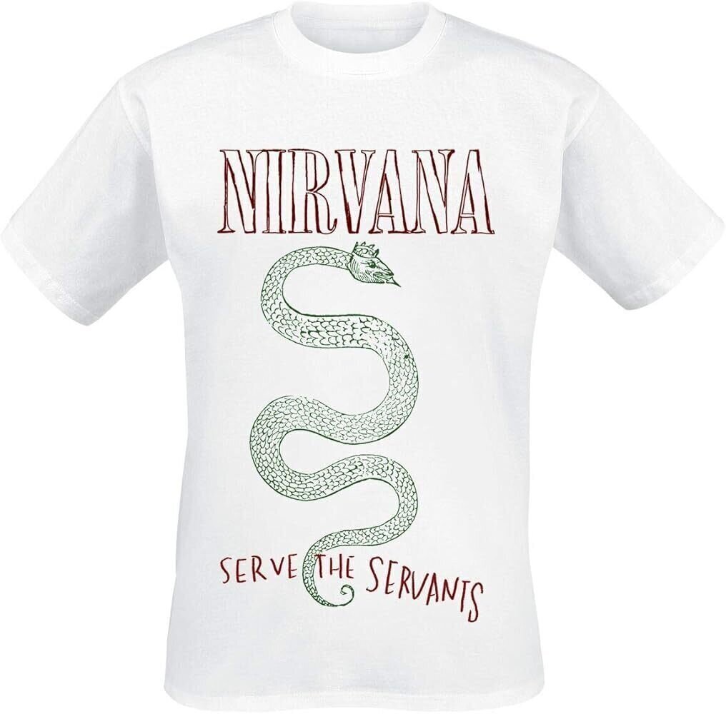 Skjorte Nirvana Serve The Servants White M Skjorte