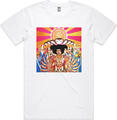 Jimi Hendrix Axis White XL Camiseta de manga corta
