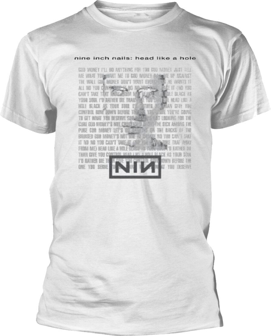 T-Shirt Nine Inch Nails Head Like A Hole White 2XL T-Shirt