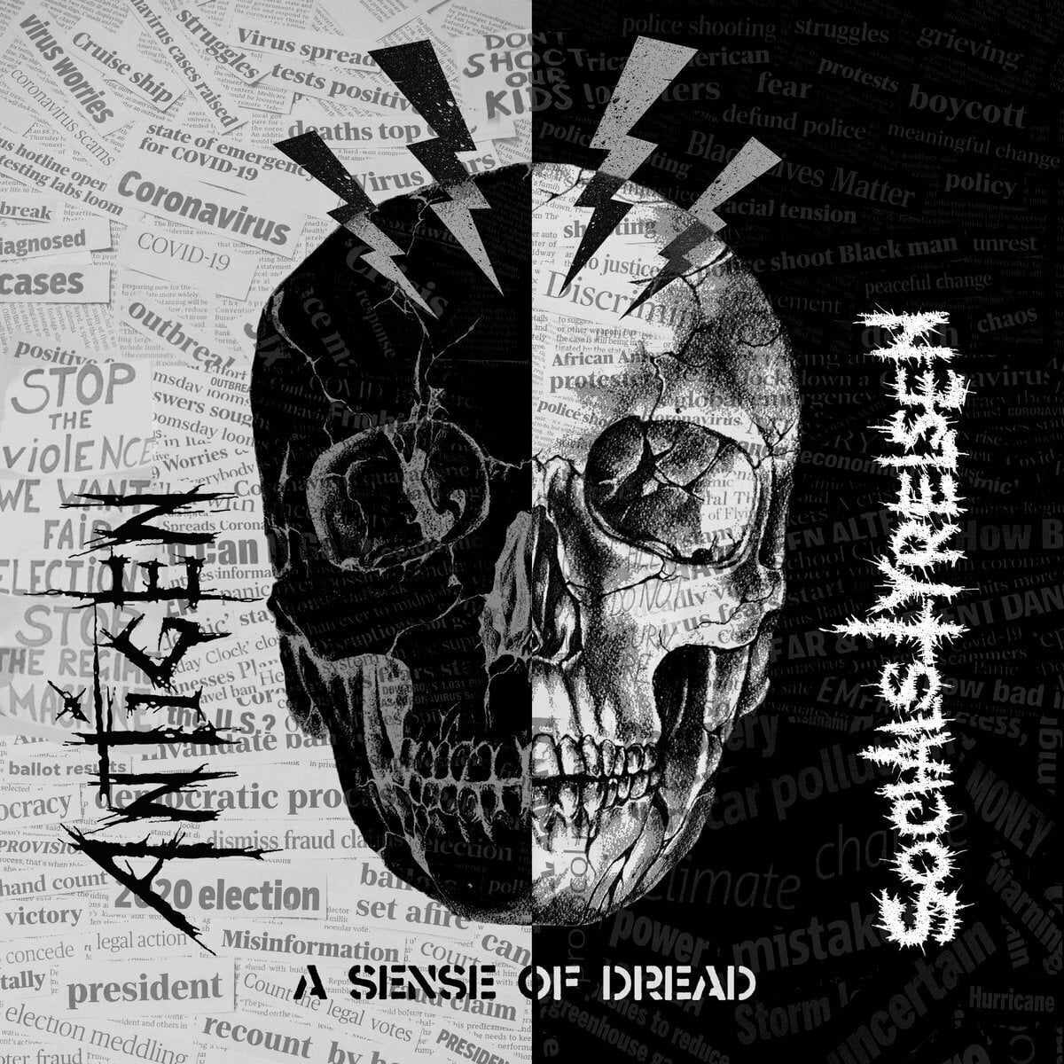 Vinylplade Antigen & Socialstyrelsen - A Sense Of Dread (Limited Edition) (Black Coloured) (LP)