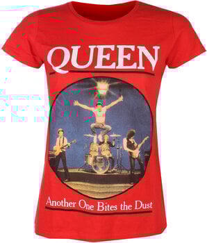 T-Shirt Queen One Bites The Dust Red M Ladies T-Shirt - 1