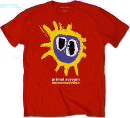 T-shirt Primal Scream Screamadelica Red XL Feminino T-shirt